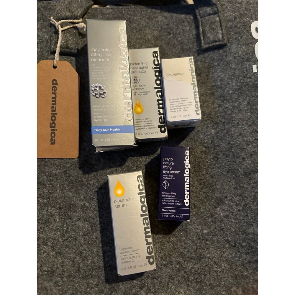 Dermalogica set of 5 plus tote - Picture 2 of 3